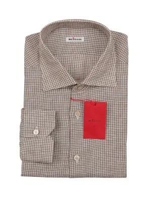 Kiton Light Brown Shirt - Slim