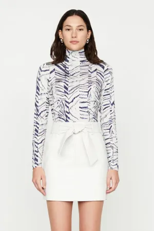 Marie Oliver - Vallie Vegan Leather Mini Skirt - Cloud