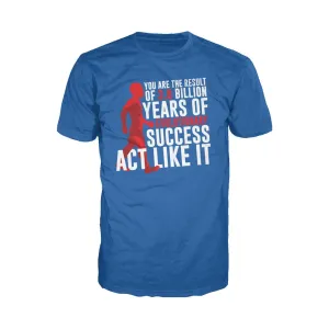 Weird Science Evolutionary Success Official Men's T-shirt (Royal Blue)